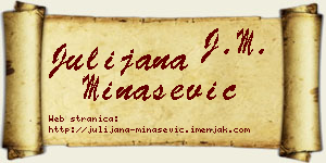 Julijana Minašević vizit kartica